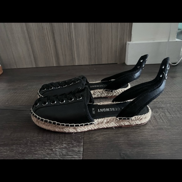 Open Ceremony leather lace up ballet flats - Picture 2 of 5